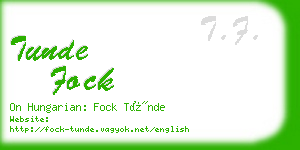 tunde fock business card